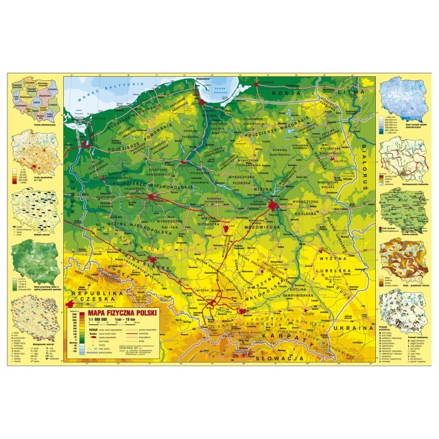 Podkład oklejany Polska fizyczna