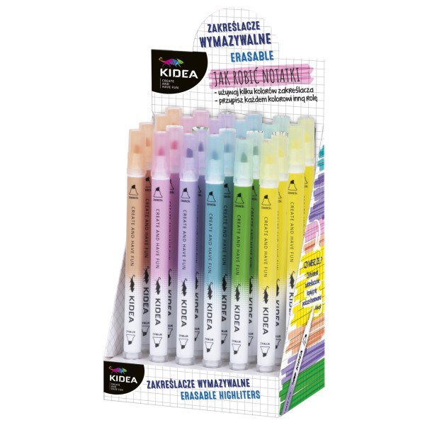 Zakreślacze wymazywalne A Kidea D