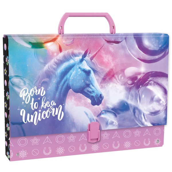 Teczka twarda z rączką Jednorożec 15