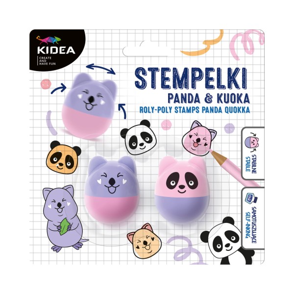 Stempelek wańka wstańka panda kuoka Kidea