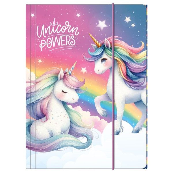 Teczka z gumką A4 Jednorożec 16