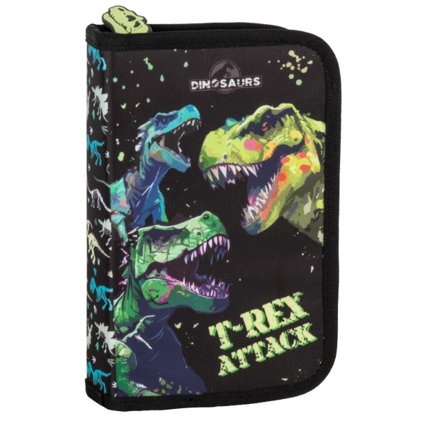 Piórnik z wyposażeniem jednokomorowy Dinozaur 20