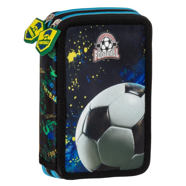 Piórnik z wyposażeniem dwukomorowy Piłka 20