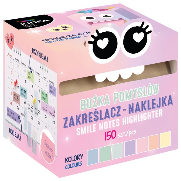Buźka pomysłów zakreślacz w rolce Kidea