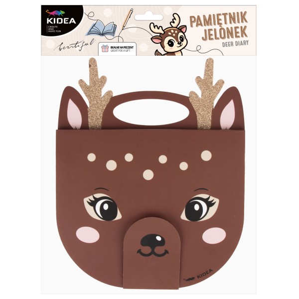 Pamiętnik z rączką jelonek Kidea