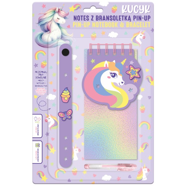 Notes z bransoletką PIN-UP Kucyk
