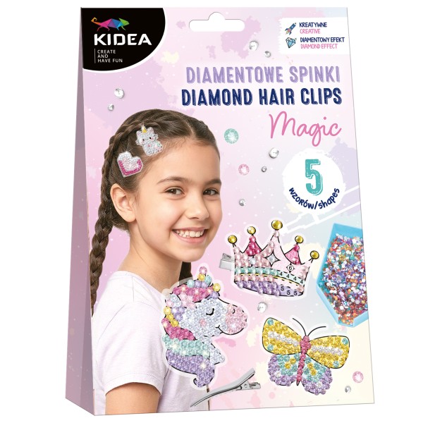 Diamentowe spinki magic Kidea