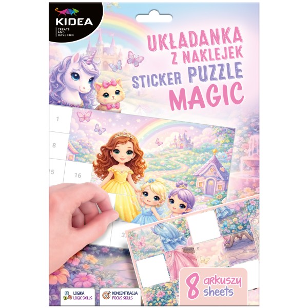 Układanka z Naklejek Magic Kidea